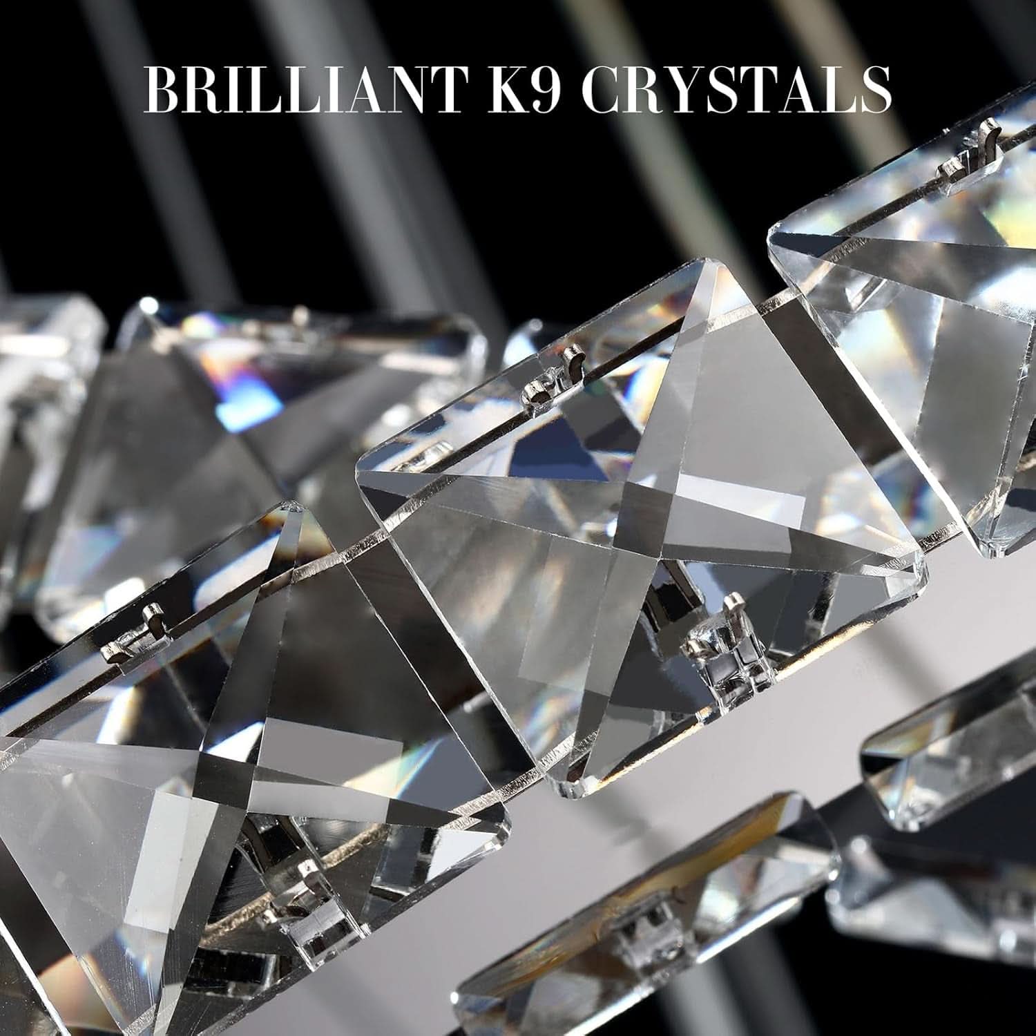 Modern Six Ring Crystal Chandelier Lighting
