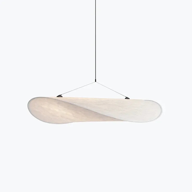 Silk Fabric Tense LED Ceiling Chandelier