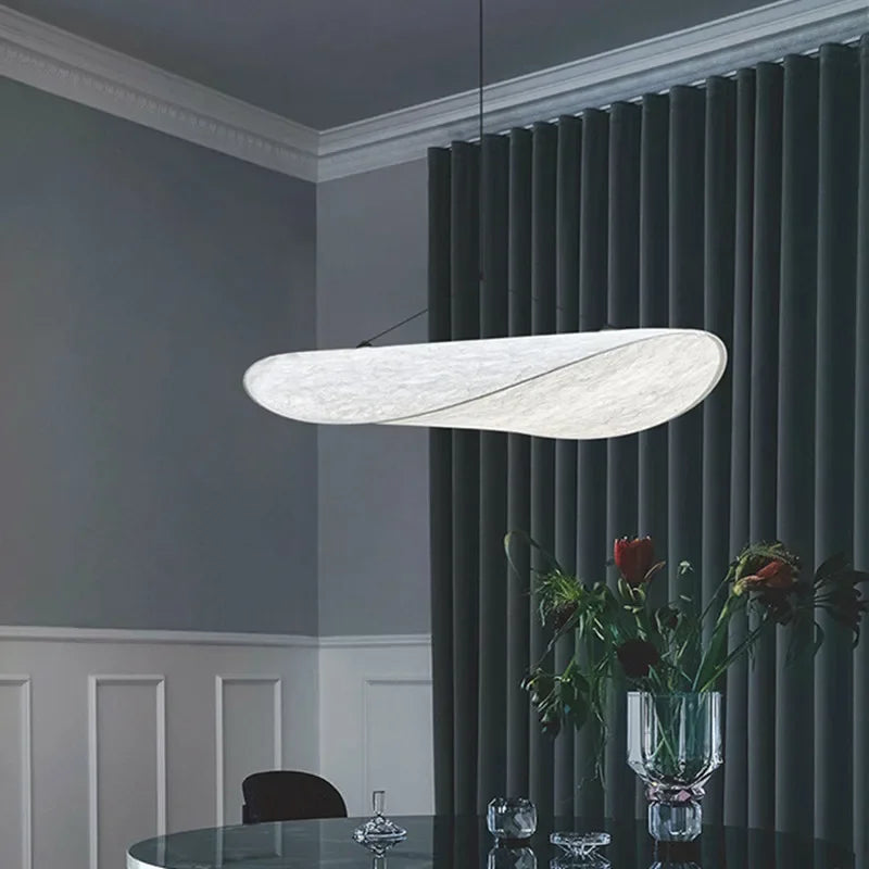 Silk Fabric Tense LED Ceiling Chandelier