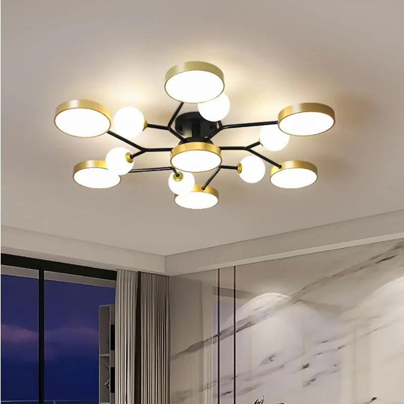 Nordic Glass Ball LED Chandeliers
